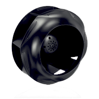 Ein rückwärts gekrümmtes Zentrifugallaufrad komplettiert die energieoptimierte Ventilatoreinheit.
Es wird aus Metall (CX3010 - CX3020) bzw. aus einem Verbundwerkstoff (CX3030 - CX3060) hergestellt und sorgt mit seinem besonderen Design für eine optimale Energie-Performance.